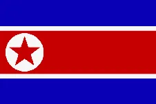 Nationalflagge Nordkorea
