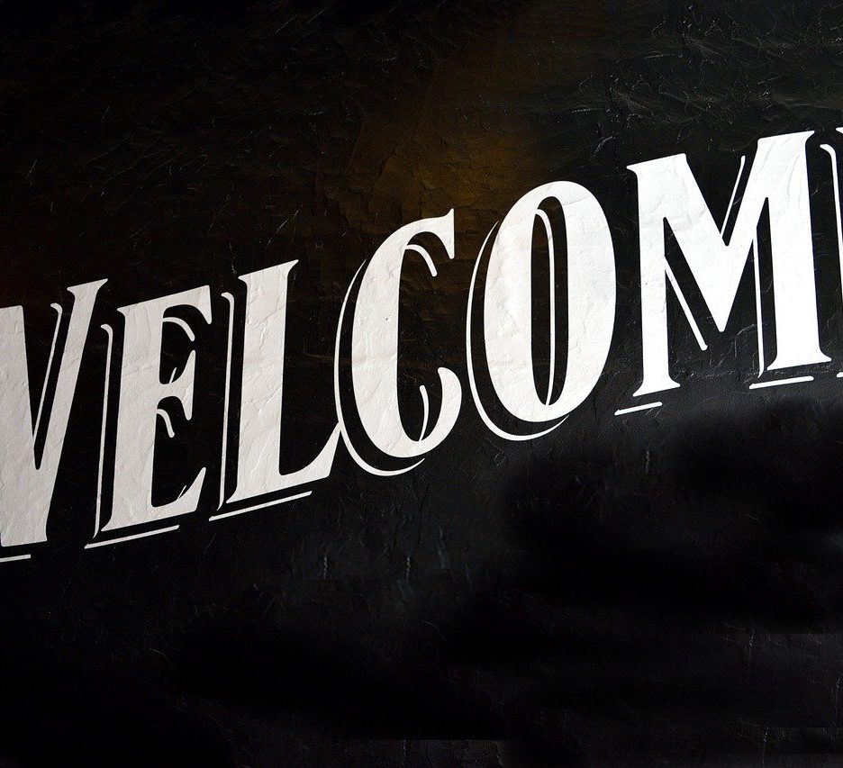 welcome sign